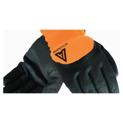 Ansell Cold Weather Hi-Viz Gloves, Size 8, Orange/Black, 112733