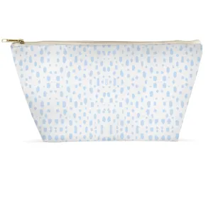 Cosmetic Bag - Spots on Spots Light Blue